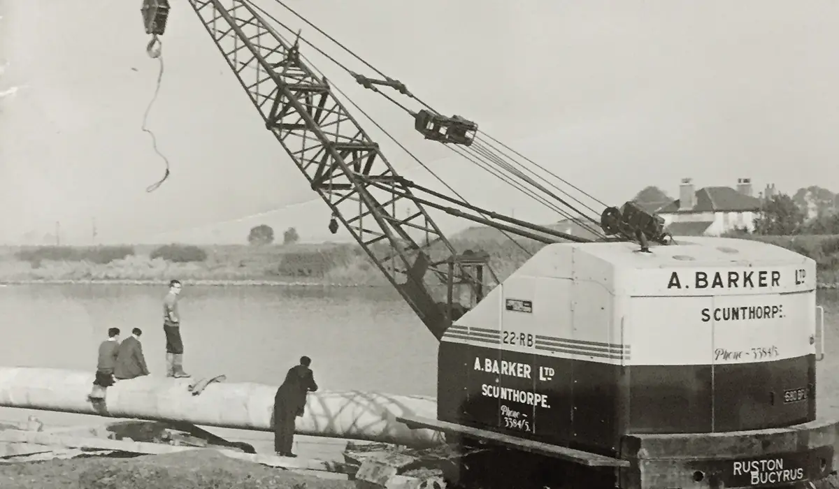 A. Barker historic piling works