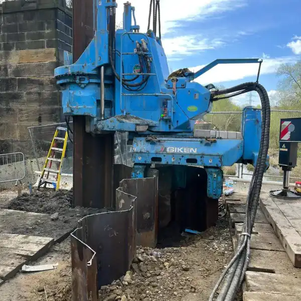 Silent piling installation
